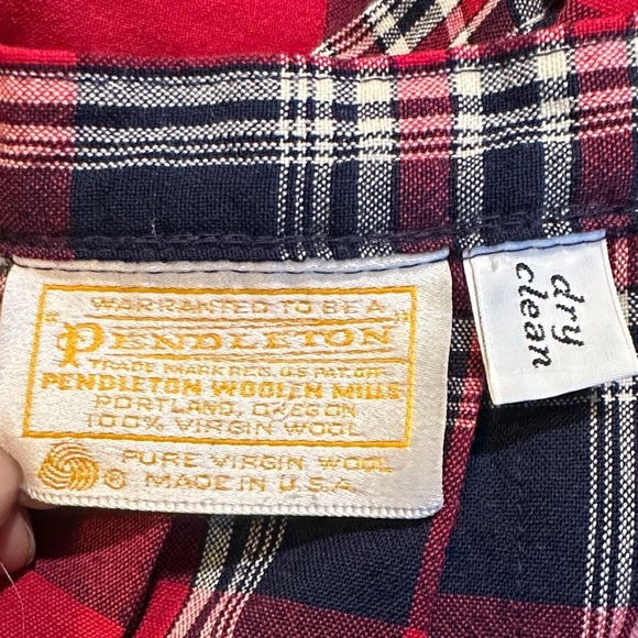 Pendleton Woolmark Wool Plaid Pleated Midi Skirt EVC - Picture 3 of 5